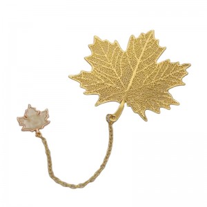 Promóciós sárgaréz Könyvjelzők Reklám Gold Hollowed Out Logo Souvenir Metal Bookmark