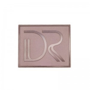 Egyedi arany gravírozott 3D alumínium dombornyomott fém logó tányér