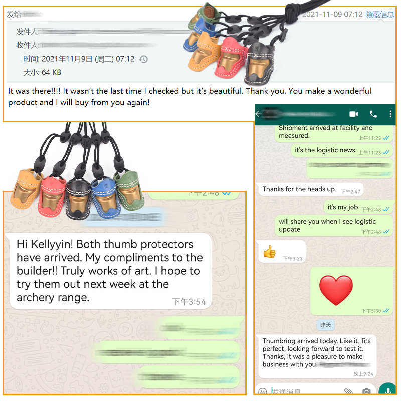 Íjászat hüvelykujj-visszajelzés az ügyféltől