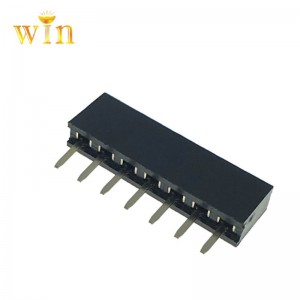 2,54mm 1x7p egysorosnői aljzat fejléc