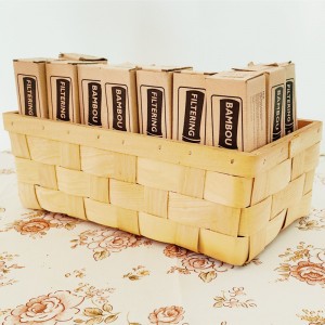 Egyszerű termékek eladott fa chip csomagolás kosár