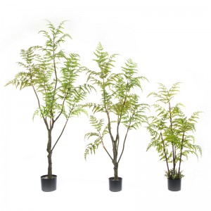 Forró eladás reális klorofitum komosum fa mesterségesnövény mesterséges fa cserepes páfrány