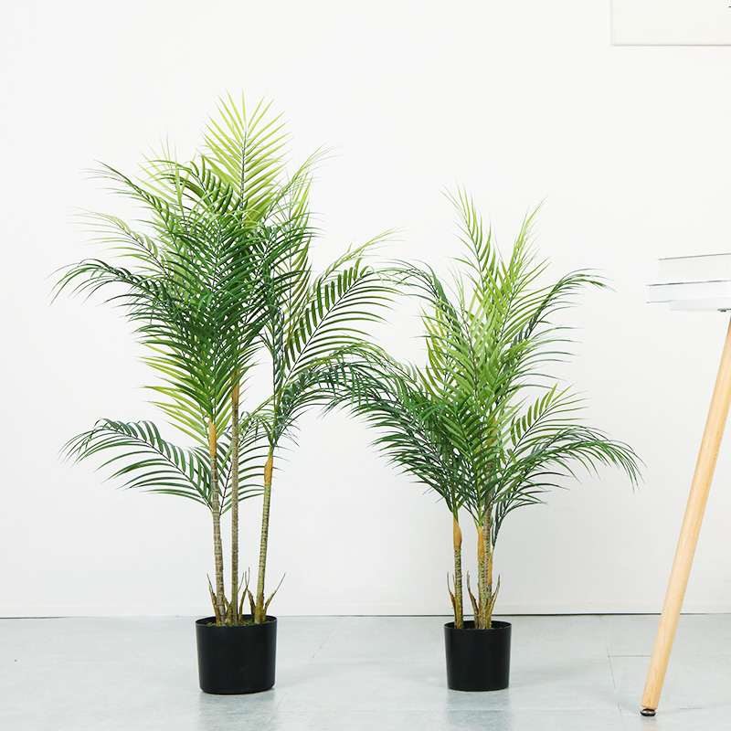 Forró eladás hamis zöldnövények műanyag mesterséges pálmafák mesterségesnövények Phoenix pálmafák fazék otthoni dekoráció