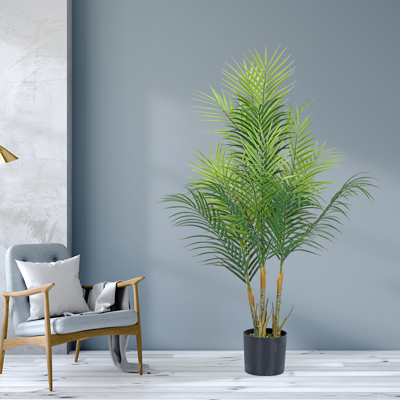 Forró eladás hamis zöldnövények műanyag mesterséges pálmafák mesterségesnövények Phoenix pálmafák fazék otthoni dekoráció