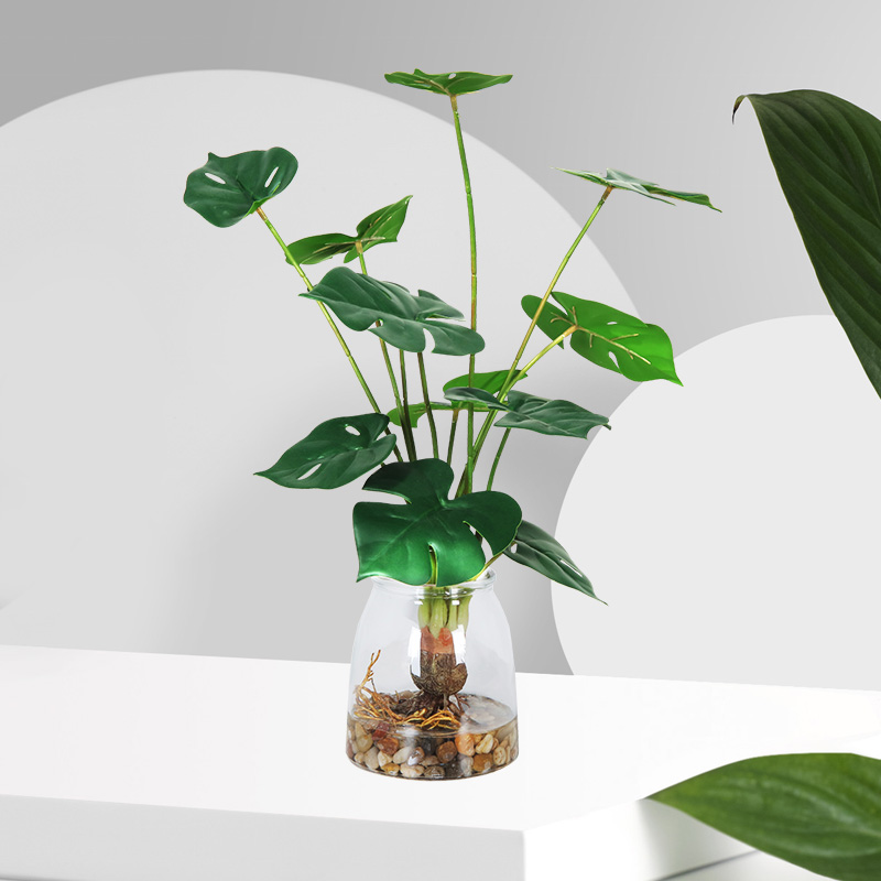 Újonnan tervezett forró értékesítés kiváló minőségűnagykereskedelmi mesterséges cserepesnövények mesterséges zöld dekoratív