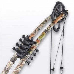 Elongarrow240001 Íjászat csigás íj gumi csillapítók fekete szín Bow kiegészítők