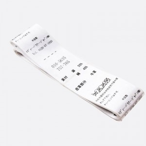 Forró eladni az új termék szabott Ruházati kiegészítők képernyő ruházat szatén szövött címkék ruhához Hat Cipő