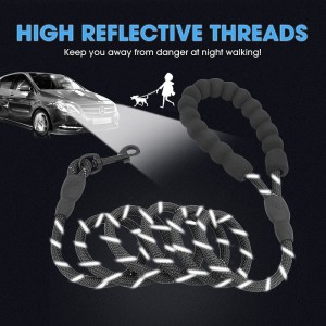 Amazon Hot Sale Heavy Duty erős hegymászás Nylon kötél fényvisszaverő kutya póráz kisállat vezetője