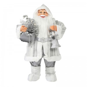 30 ~ 110cm Karácsonyi állt Santa Claus Ornament Deluxe Dekoráció Fesztivál Ünnepi Figurák Gyűjtemény hagyományos Xmas