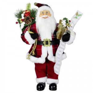 80 cm Karácsonyi dekoráció Santa Claus Ajándék táska Név Lista Pine Cone Ornament Xmas Toy for home Navidad Holiday Party Display