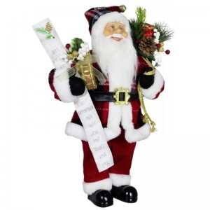 80 cm Karácsonyi dekoráció Santa Claus Ajándék táska Név Lista Pine Cone Ornament Xmas Toy for home Navidad Holiday Party Display