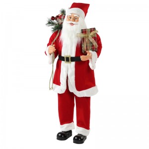 30 ~ 110cm karácsonyi állt Santa Claus ajándék táska díszítéssel Dekoráció hagyományos figurák gyűjteménye Xmas sorozat