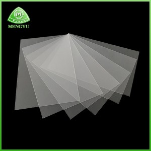 Nagyon átlátszó kisállatlap műanyag film poliészter film műanyag összecsukható doboz spacer/hgh Hőmérséklet ellenállás karcolás