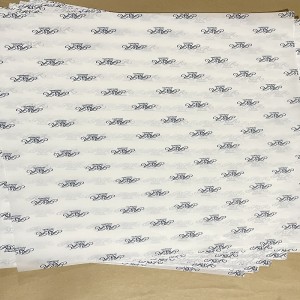 Csomagolópapír Nyomtatott szövet papír Egyedi logó Nyomtatott 14G/17G szövetpapír Ajándékcsomag Multicolor Tissue Papír