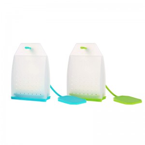 Szilikon tea infuser, laza levél tea szűrő táskák szűrő