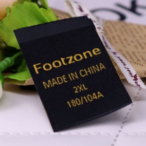 Támogatás testreszabott ruházat szőtt címkék