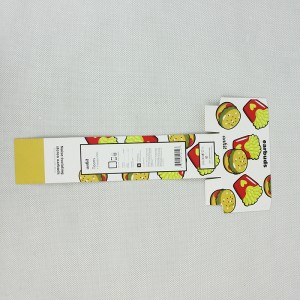 Élelmiszer címke papír kártya