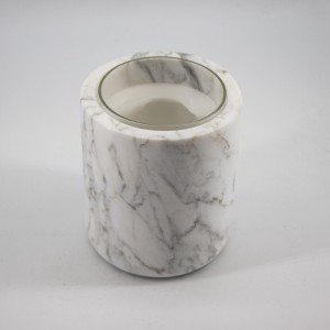 Természetes márvány kő üveg csésze gyertyatartó