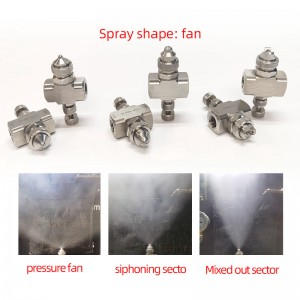 Rozsdamentes acél levegő porlasztó fúvóka