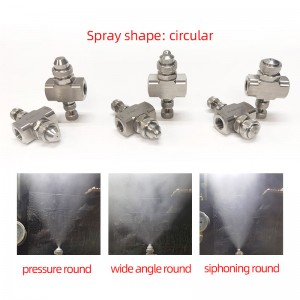 Rozsdamentes acél levegő porlasztó fúvóka