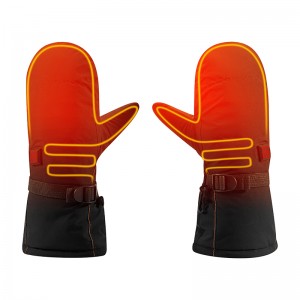 2200mah téli elektromos fűtött bőrkesztyű, vízálló fűtés kesztyű halászathoz