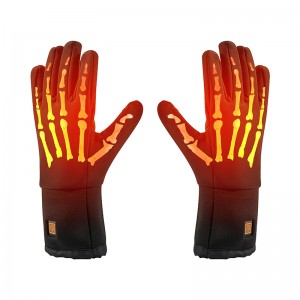 Elektromos vízálló meleg kesztyű síeléshez, állítható hőmérsékletű akkumulátor fűtés kesztyű/Women