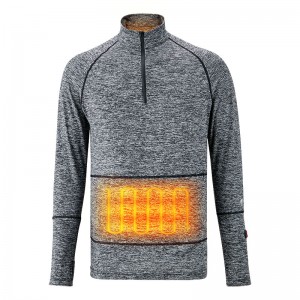 Könnyű súlyú ruházat alatt, szürke fűtött fehérnemű akkumulátorral