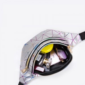 Női divatnagy tér vízálló utazási táska PVC fanny csomag vízálló derék táska