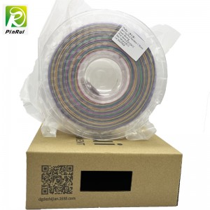 PINRUI GLITTER PLA 1.75MM 3Dnyomtató Filament Sparkle csillogó Rainbow Szín