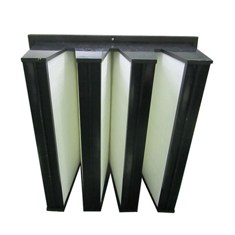 Légkondicionáló F5 F6 F7 F8 V Bank közepes hatékonyság HVAC légszűrők (592x287x292mm)