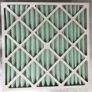 Merv8 Papírkeret Elsődleges hatékonyság Panel Panel HVAC Légszűrő az állatállományhoz