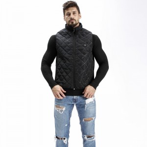 5V-os akkumulátor által működtethető újratölthető fűtési mellény, elektromos fűtött mellény férfiak számára