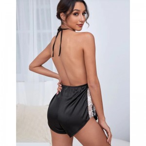 Női szexi fehérnemű Sheer Seer See-through Mesh Szexi csipke Pajamas Nightdress Egyenletes Temptation Nightgown