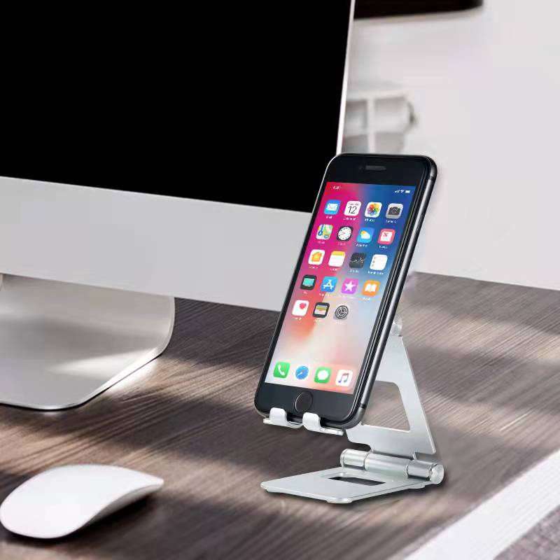 Új Tablet Phone Univerzális asztali konzol Kényelmes Alumínium Alloy Összecsukható telefon konzol
