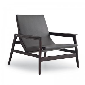 Gyári árnagykereskedelmi francia modern szálloda Fekete bőr Accent Chairs Nappali bútorok