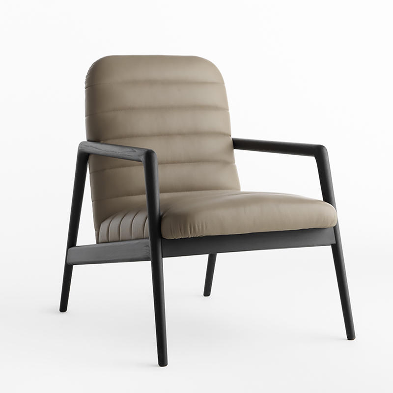 Olasz minimalista design fa társalgó szék egyedülálló kanapé bőr karszéknappali