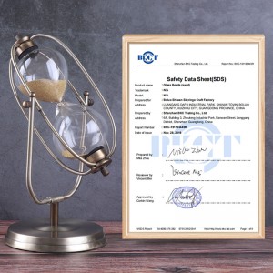 Időzítő Fém forgó homokóra Európa stílusúnappali dekoráció dísztárgyak születésnapi ajándék30/60 mins Time Hourglass