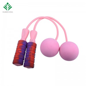 Kötésnélküli ugrókötél, súlyozott vezetéknélküli ugrókötél a fitnesz edzéshez, állítható ugráló kötél ugró kötél anők és a gyerekek számára