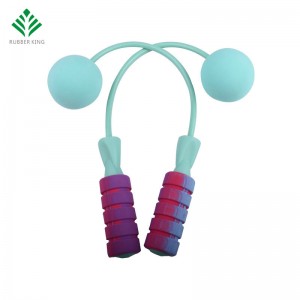 Kötésnélküli ugrókötél, súlyozott vezetéknélküli ugrókötél a fitnesz edzéshez, állítható ugráló kötél ugró kötél anők és a gyerekek számára