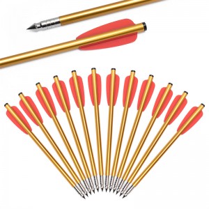 ELONGARROW 160 mm -es arany színű tengely alumínium pisztoly számszeríjnyíl csavarok