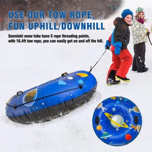 Téli kültéri szülő-gyermek játékok megvastagodott hidegálló tér felfújható hócső