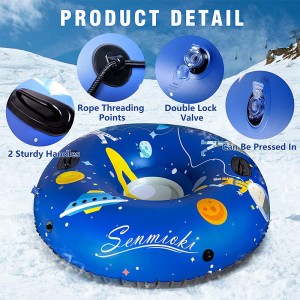 Téli kültéri szülő-gyermek játékok megvastagodott hidegálló tér felfújható hócső