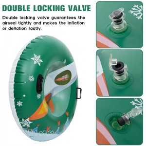 Felfújható hótűseknagy szánkózáshoz, ha szánkók gyerekeknek és felnőtteknek, szánkózó gyerekeknek alul