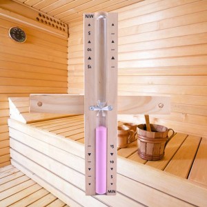 Gyárinagykereskedelem 5 15 perces öko színes forgatható homokóra fa szauna homok időzítője