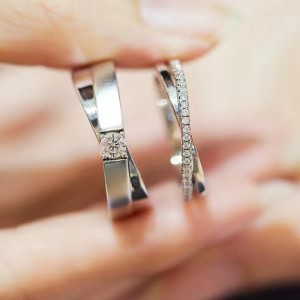 Sterling ezüst 925/18k/14k/10k arany moissanitnal/valódi gyémánt eljegyzési gyűrű