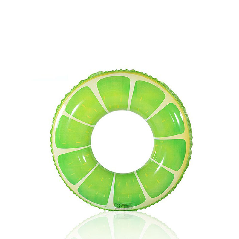 Zöld PVC tengerparti party medence felfújható gyümölcs úszó gyűrű