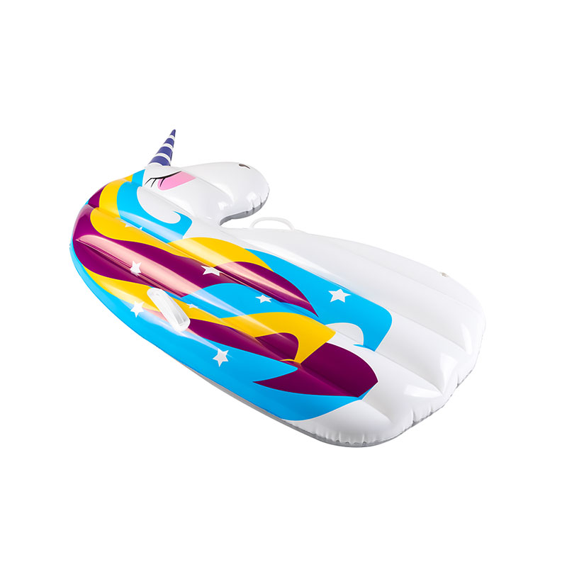 A PVC egyedi készíthető felfújható rajzfilm egyszarvú úszómedence úszik