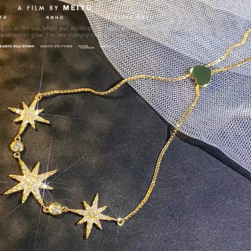 Tuochen ékszerek divat új dizájn 18k/14k/10k arany gyémánt csillag kollekció karkötő
