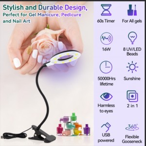 M&r 102a vezetéknélküli LED körömlámpa&16W fényszóró lámpa