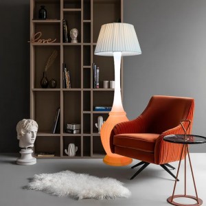 Morden stílusú padló lámpa multolor intelligens hangszóró padló lámpa otthoni álló lámpa akkumulátorral